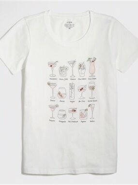 J. Crew Cocktail Bartender Collector's Tee Shirt L